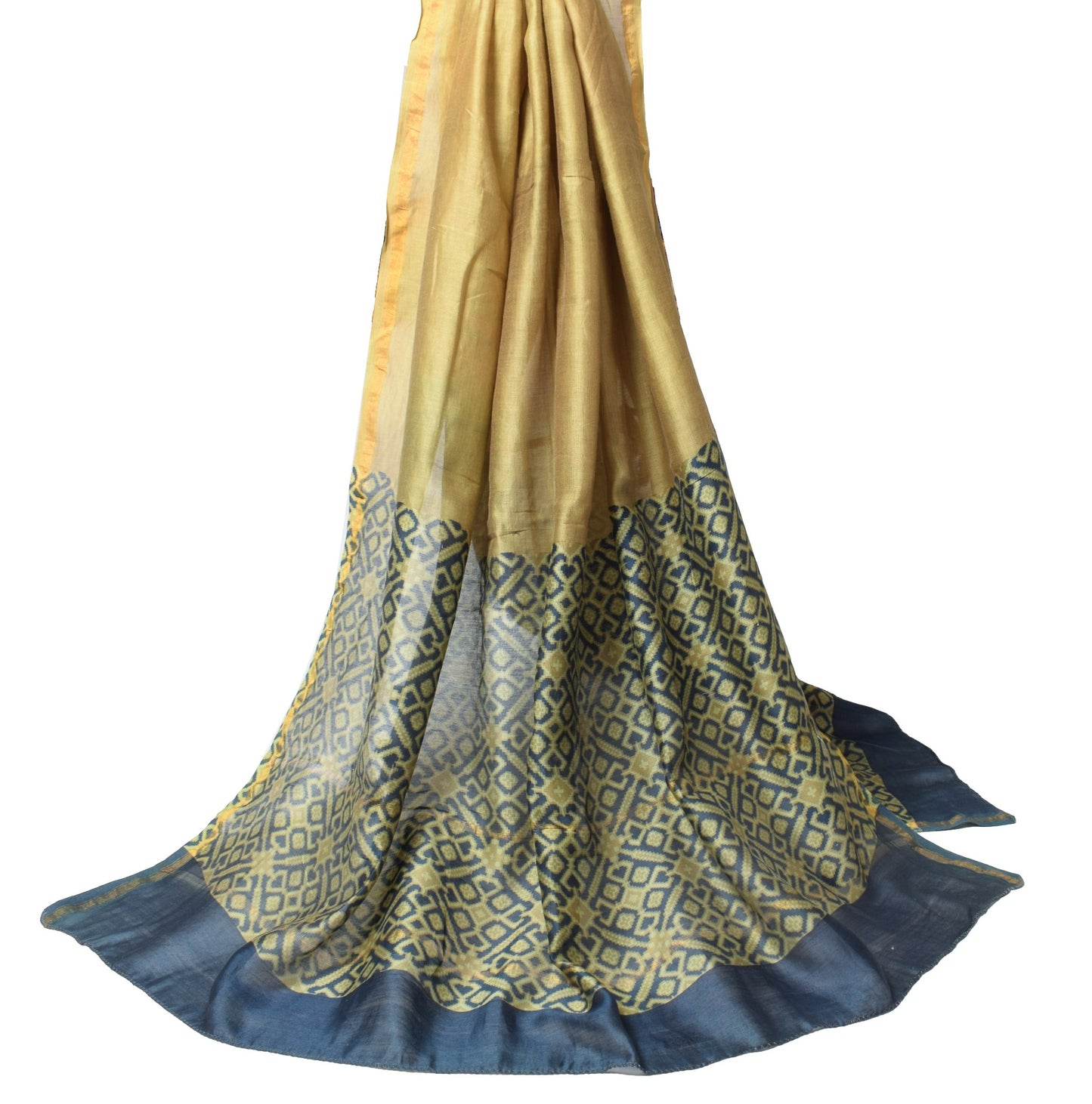 Sushila Vintage Geometrical Printed Dupatta Pure Cotton Green Casual Long Stole
