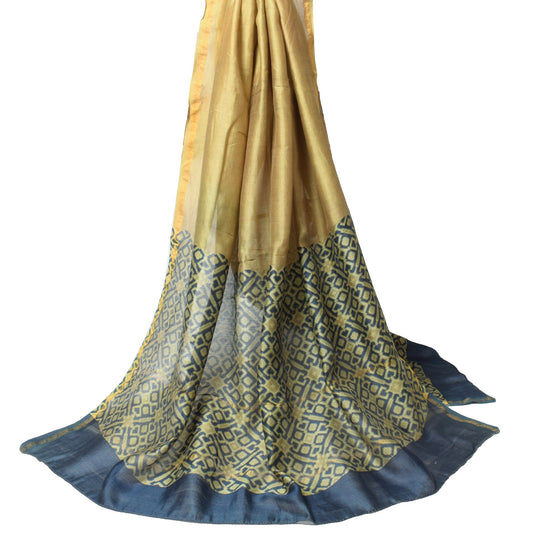 Sushila Vintage Geometrical Printed Dupatta Pure Cotton Green Casual Long Stole