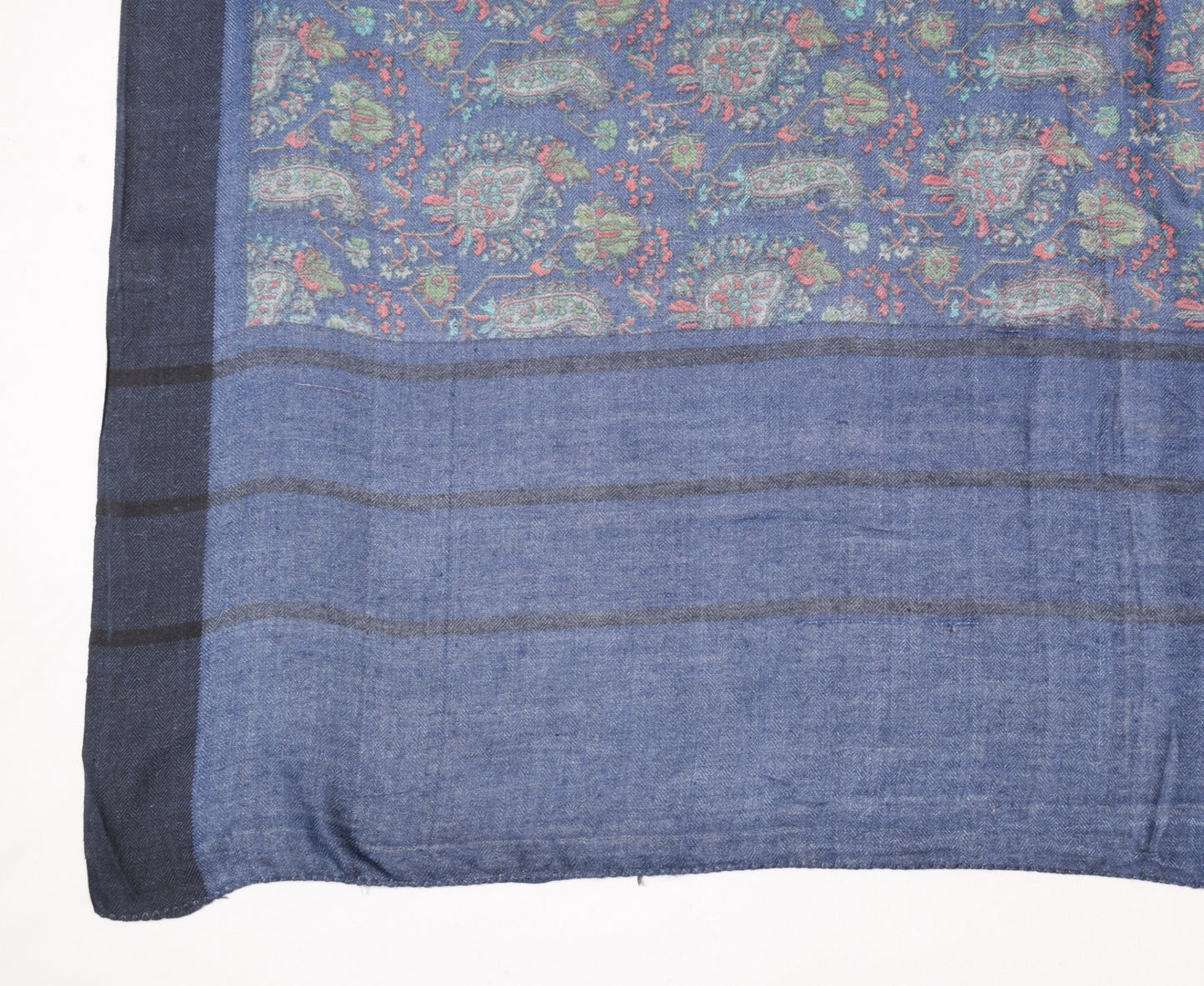 Sushila Vintage Floral & Paisley Dupatta Pure Woolen Printed Soft Long Stole