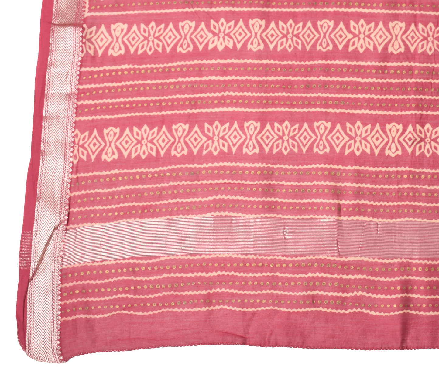 Sushila Vintage Maroon Floral Dupatta Printed Woven Pure Cotton Silk Long Stole
