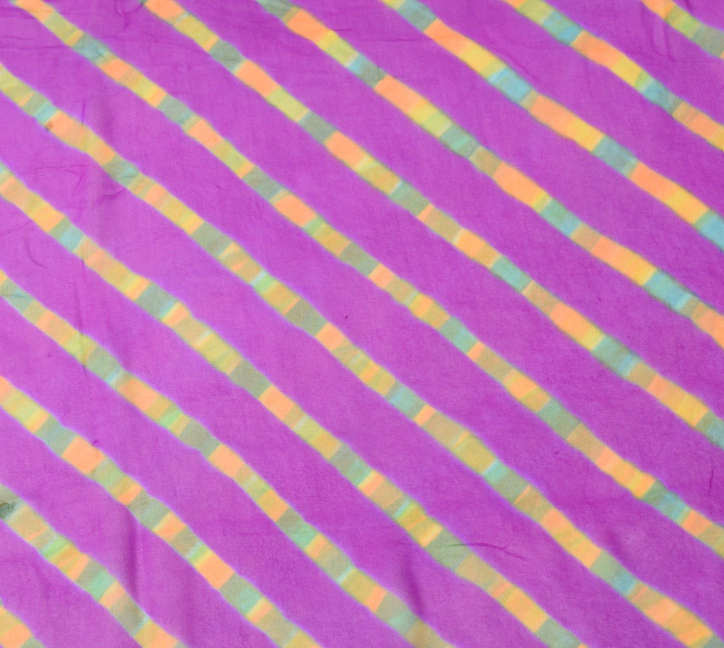 Sushila Vintage Purple Dupatta Pure Georgette  Lehariya Digital Print Long Stole