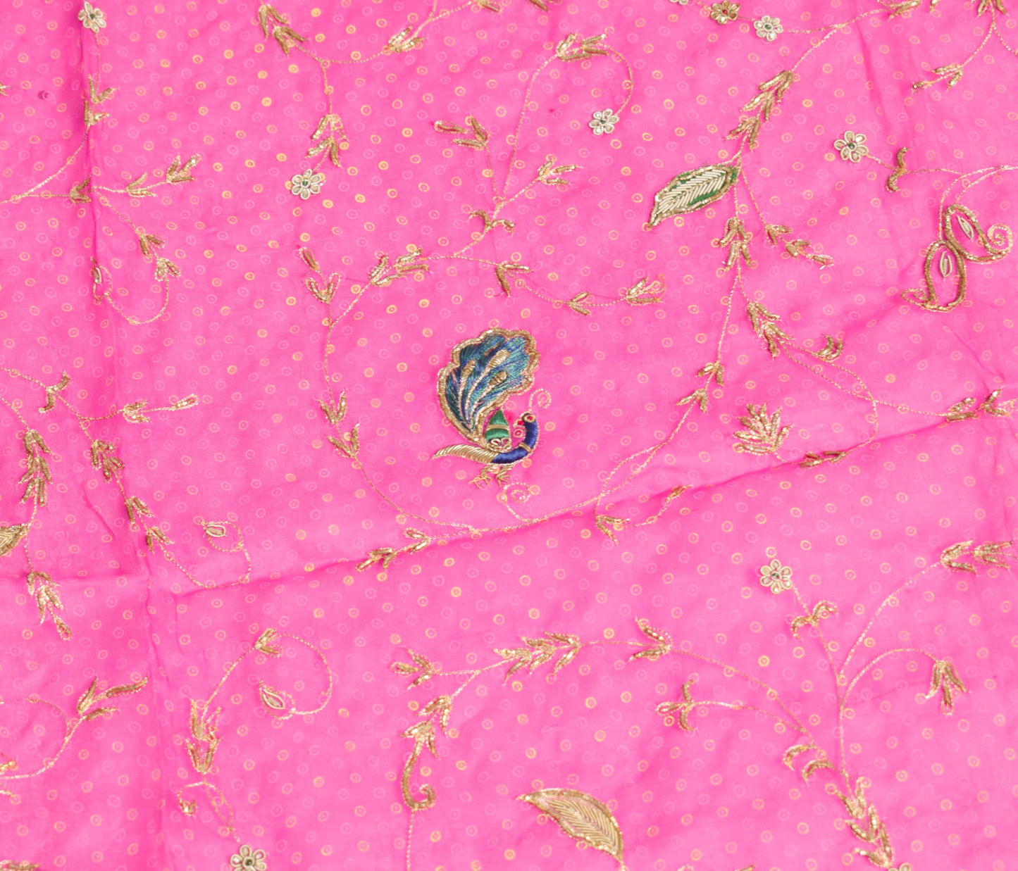 Sushila Vintage Magenta Heavy Dupatta Pure Silk Zardozi Fringe Border Long Stole