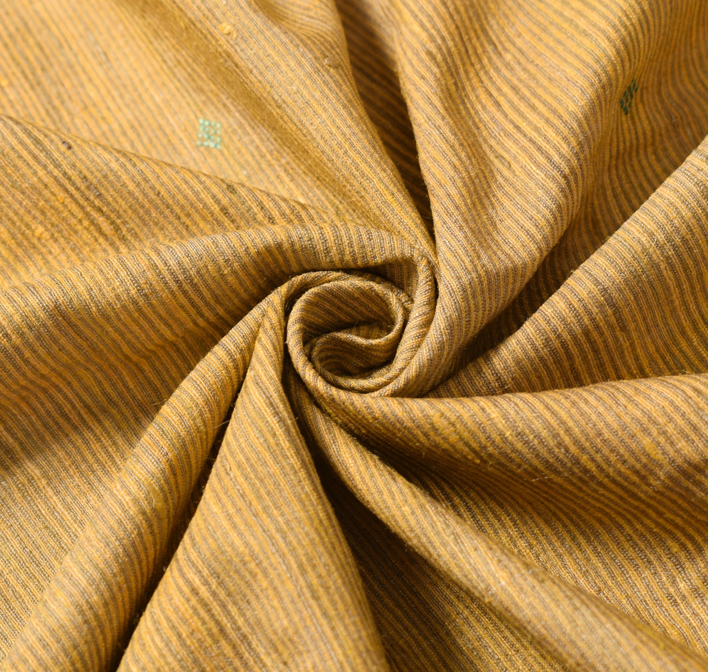 Sushila Vintage Yellow Handloom Dupatta Hand Woven Pure Khadi Indian Long Stole