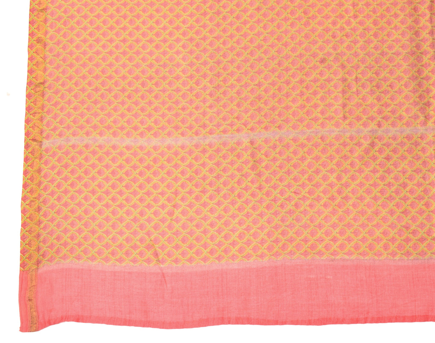 Sushila Vintage Red Printed Dupatta Pure Cotton Silk Daily Wear Long Stole Hijab