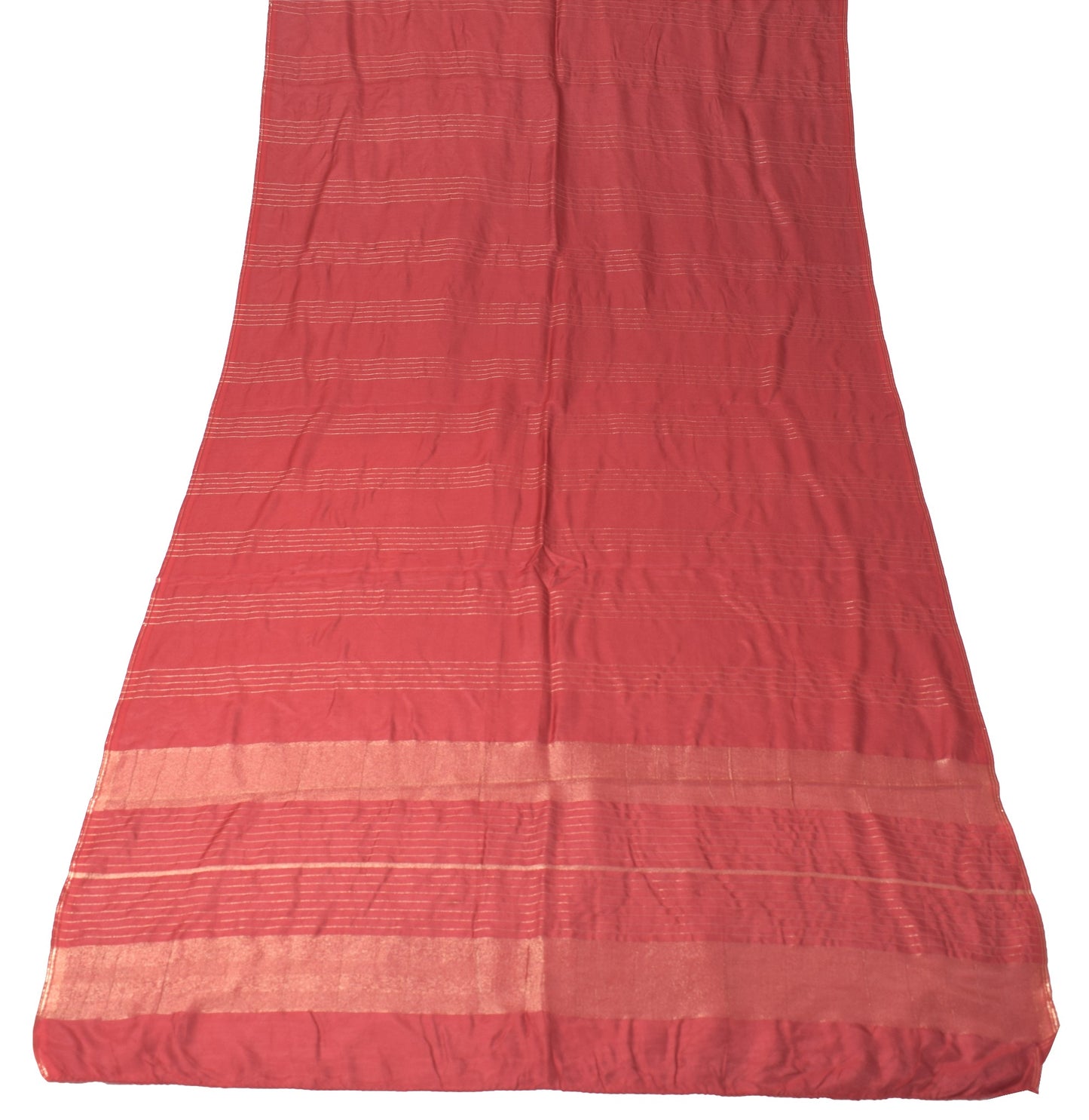 Sushila Vintage Maroon Dupatta Pure Cotton Silk Zari Woven Soft Long Stole Wrap