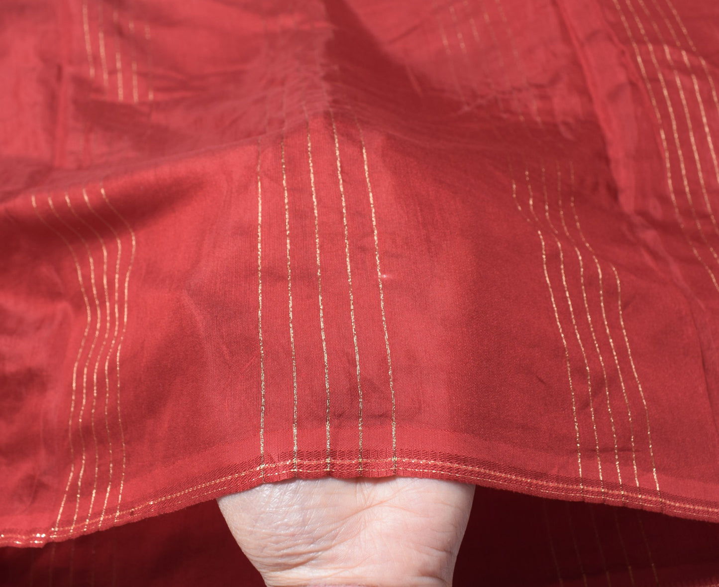 Sushila Vintage Maroon Dupatta Pure Cotton Silk Zari Woven Soft Long Stole Wrap