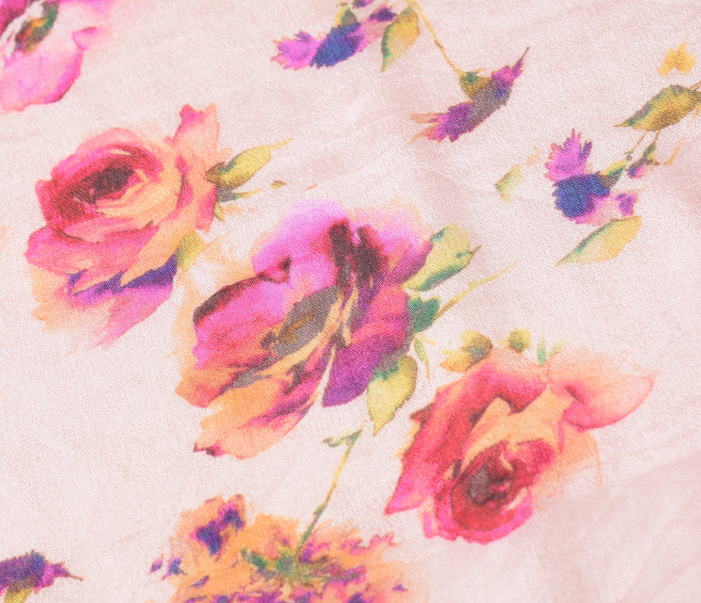 Sushila Vintage Pink Dupatta Pure Chiffon Digital Print & Embroidered Long Stole