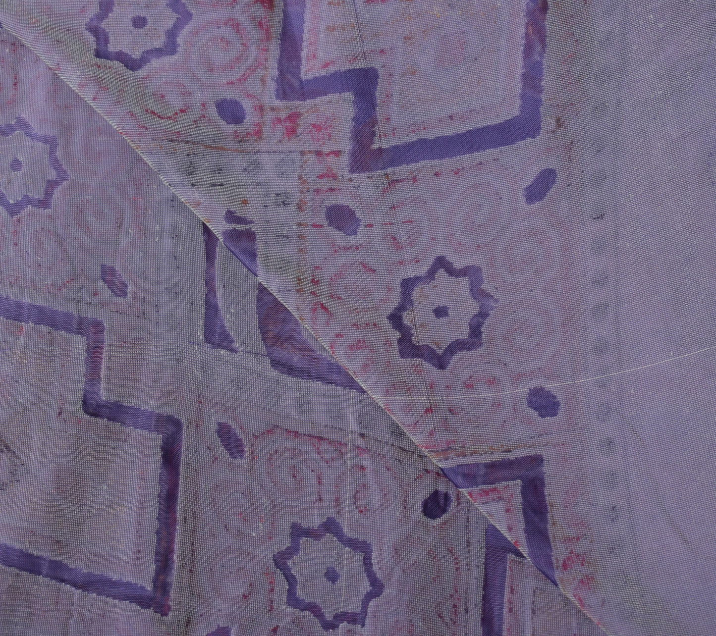 Sushila Vintage Brasso Velvet Dupatta Floral Woven Soft Indian Purple Long Stole