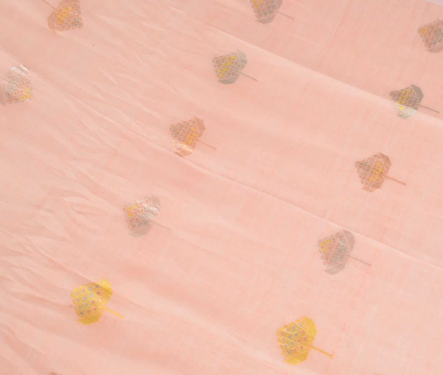 Sushila Vintage Pink Handloom Dupatta Pure Cotton Silk Zari Woven  Long Stole