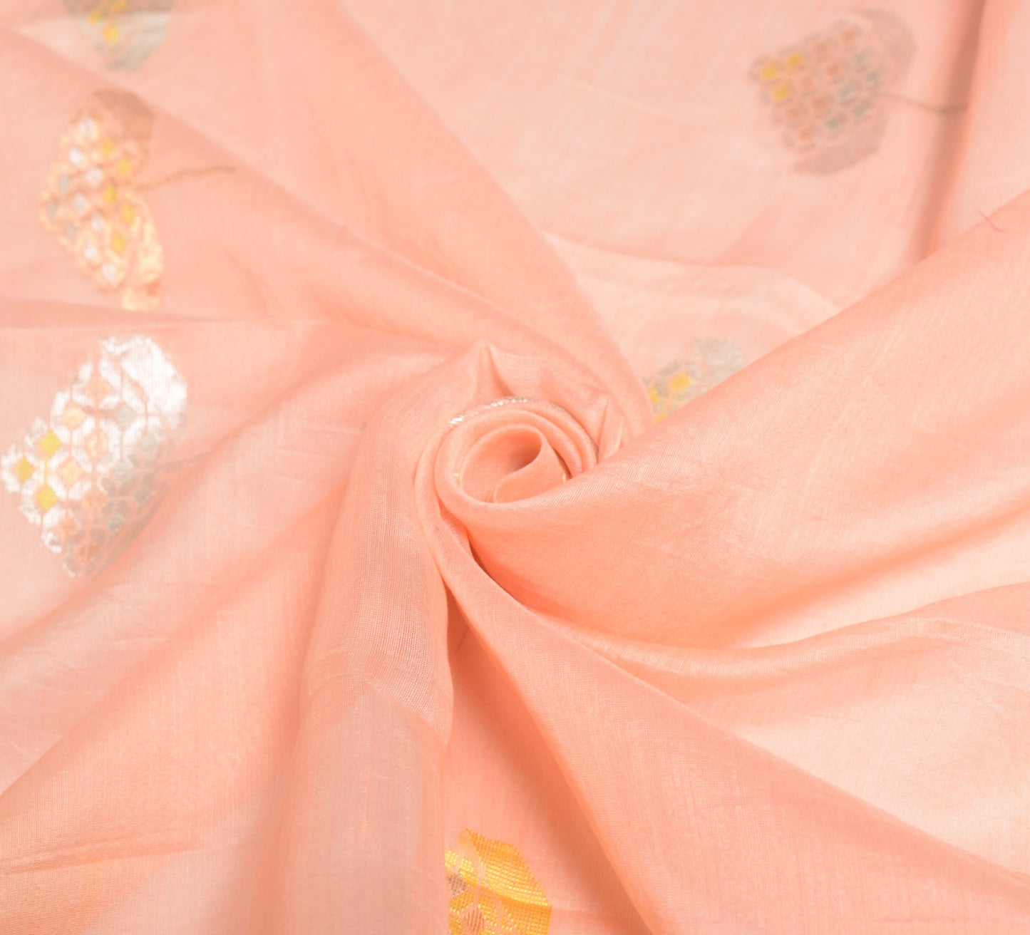 Sushila Vintage Pink Handloom Dupatta Pure Cotton Silk Zari Woven  Long Stole