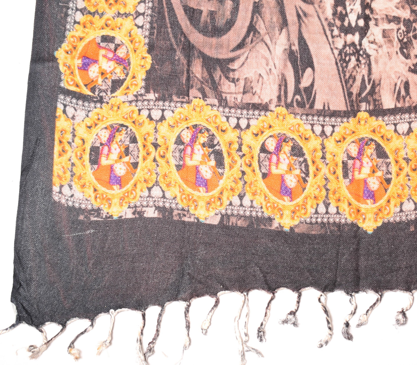 Sushila Vintage Digital Printed Dupatta Pure Woolen Soft Warm Long Stole Scarves