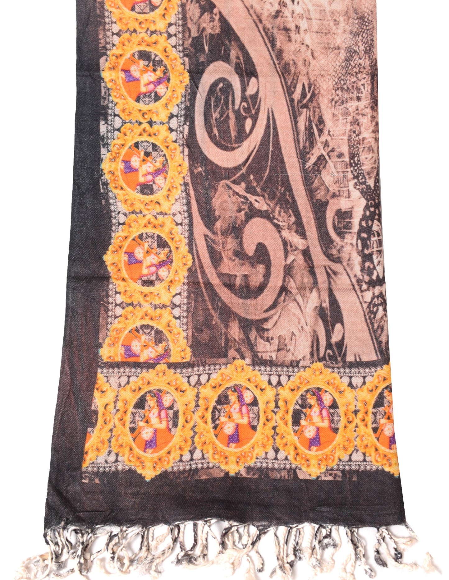 Sushila Vintage Digital Printed Dupatta Pure Woolen Soft Warm Long Stole Scarves