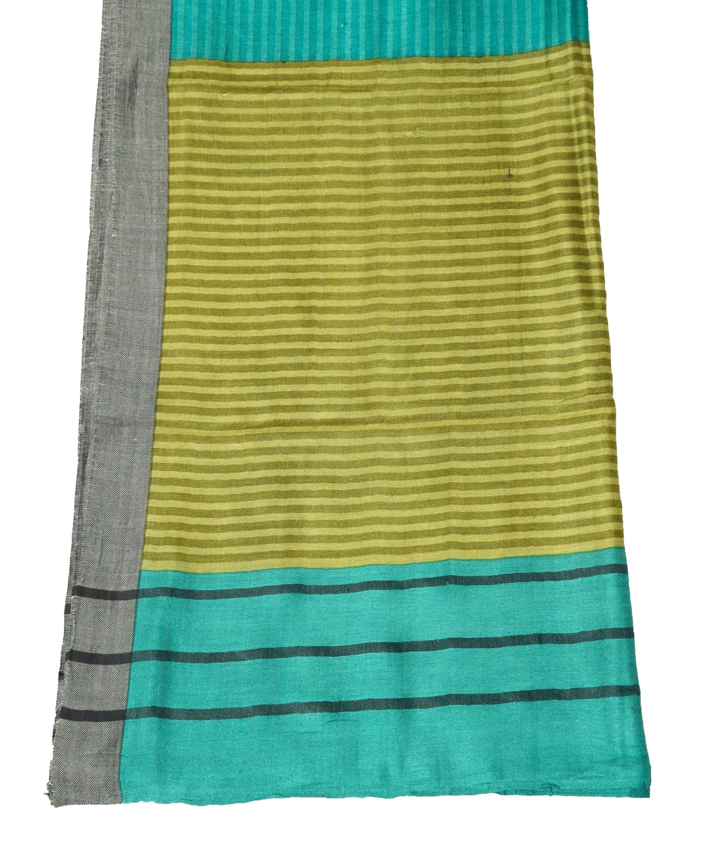 Sushila Vintage Stripes Printed Dupatta Pure Woolen Soft Hand Printed Long Stole