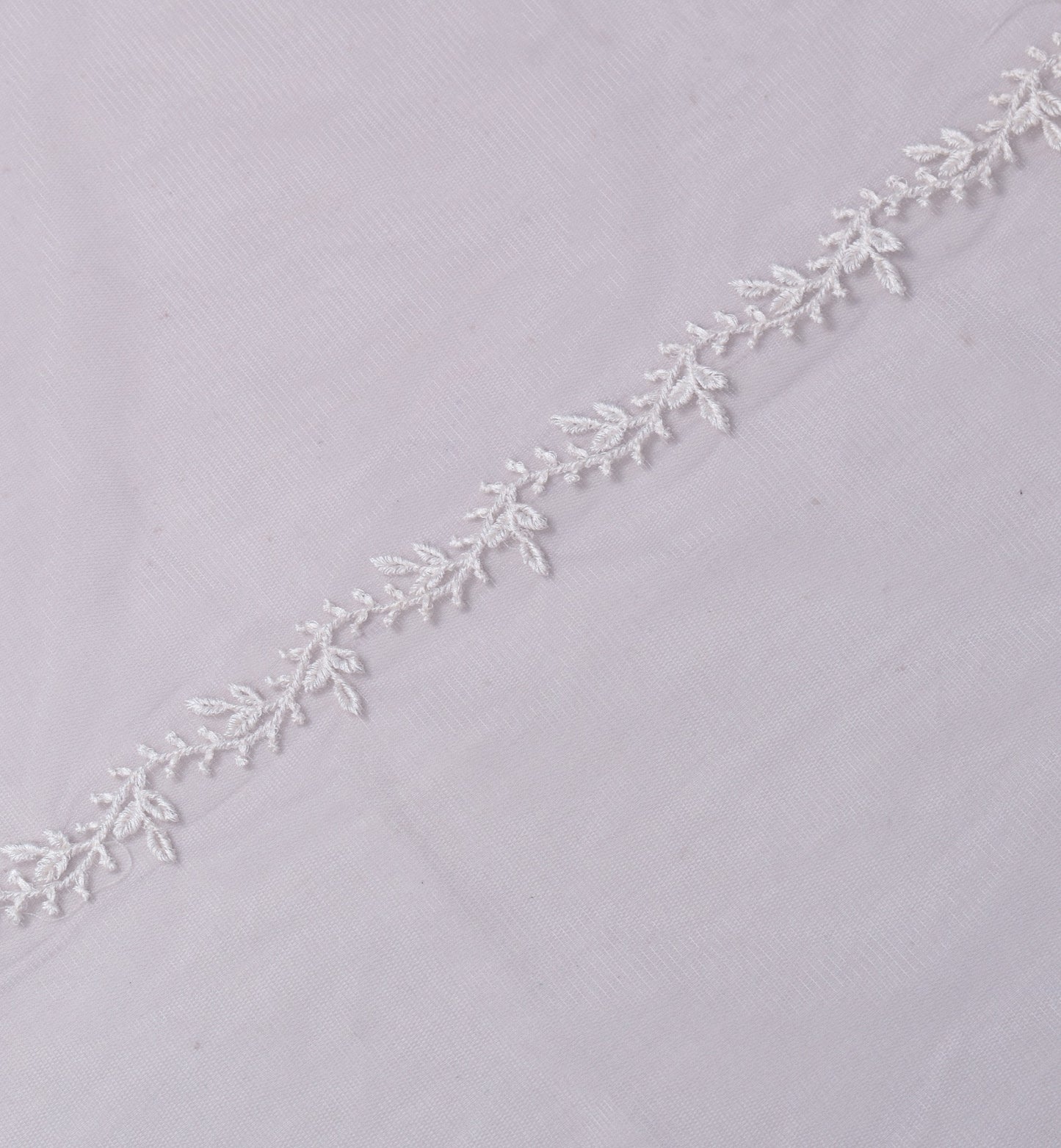 Sushila Vintage Lavender Embroidered Dupatta Net Mesh Floral Long Stole Hijab