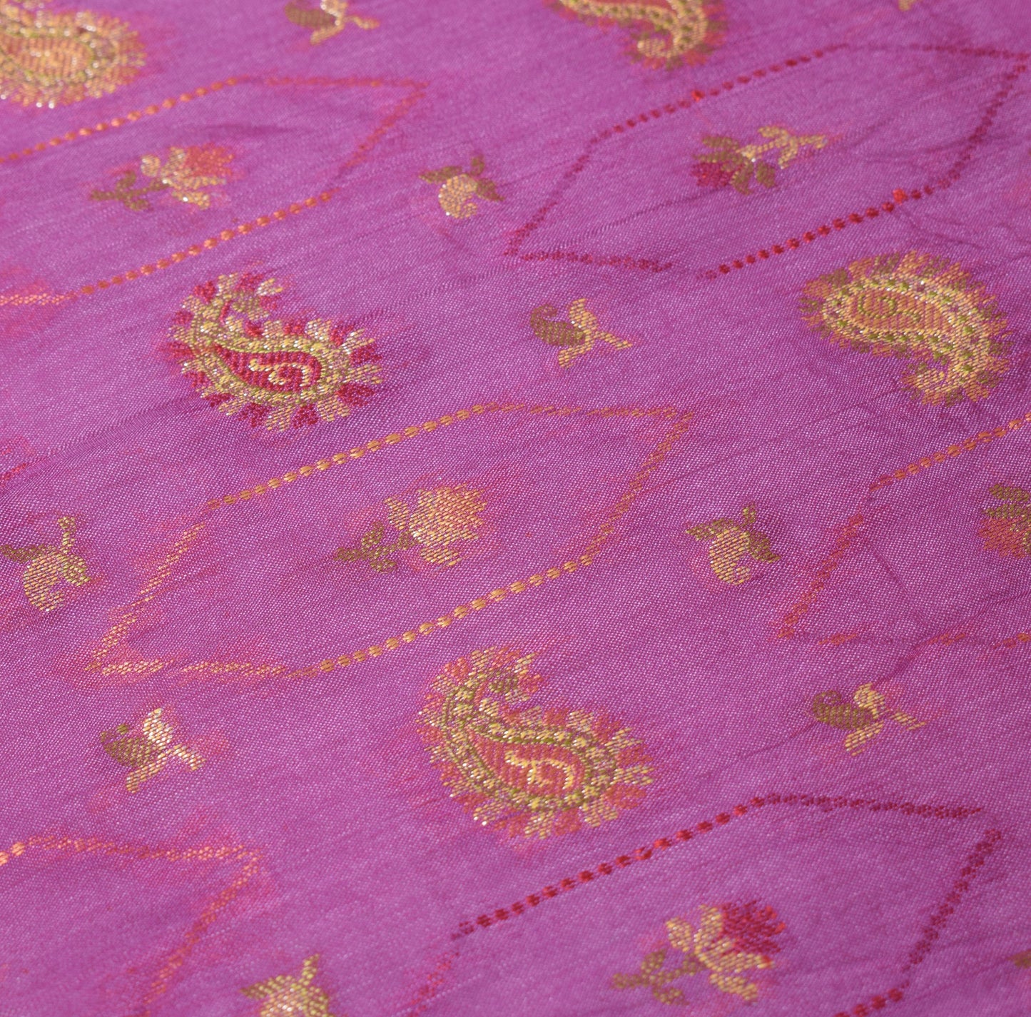 Sushila Vintage Purple Cream Dupatta Pure Tussar Silk Woven Soft Long Stole Wrap