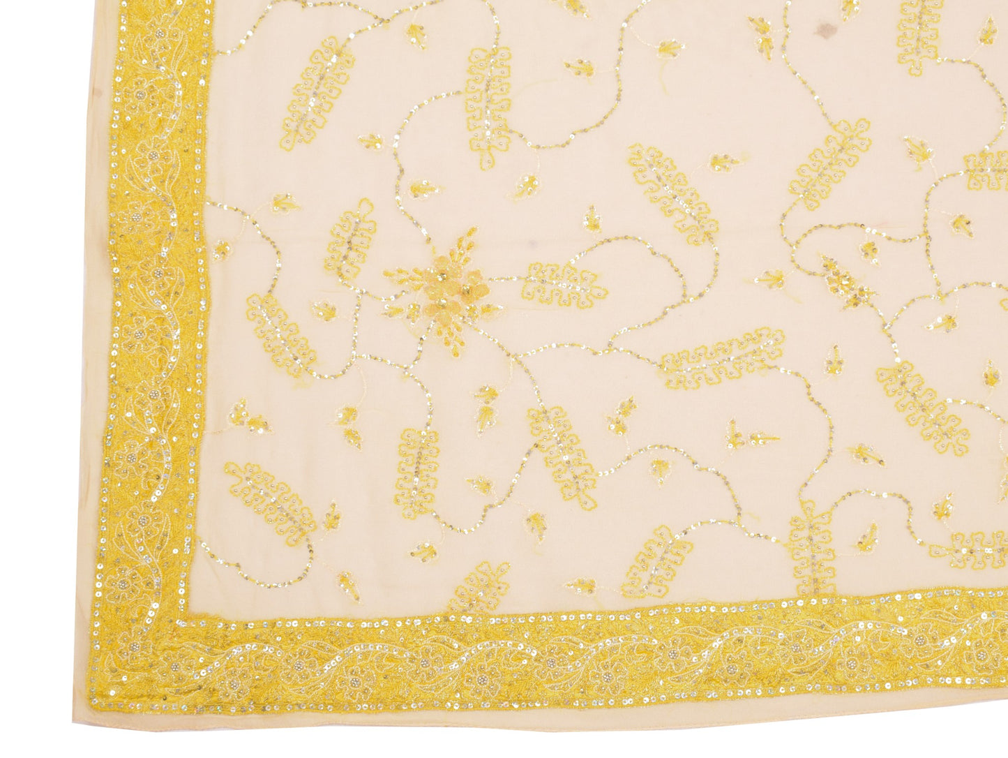 Sushila Vintage Pure Georgette Dupatta Embroidered Banarasi Border Long Stole
