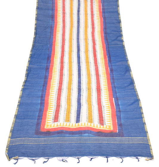 Sushila Vintage Print Sanskrit Script Dupatta Pure Cotton MultiColor Long Stole