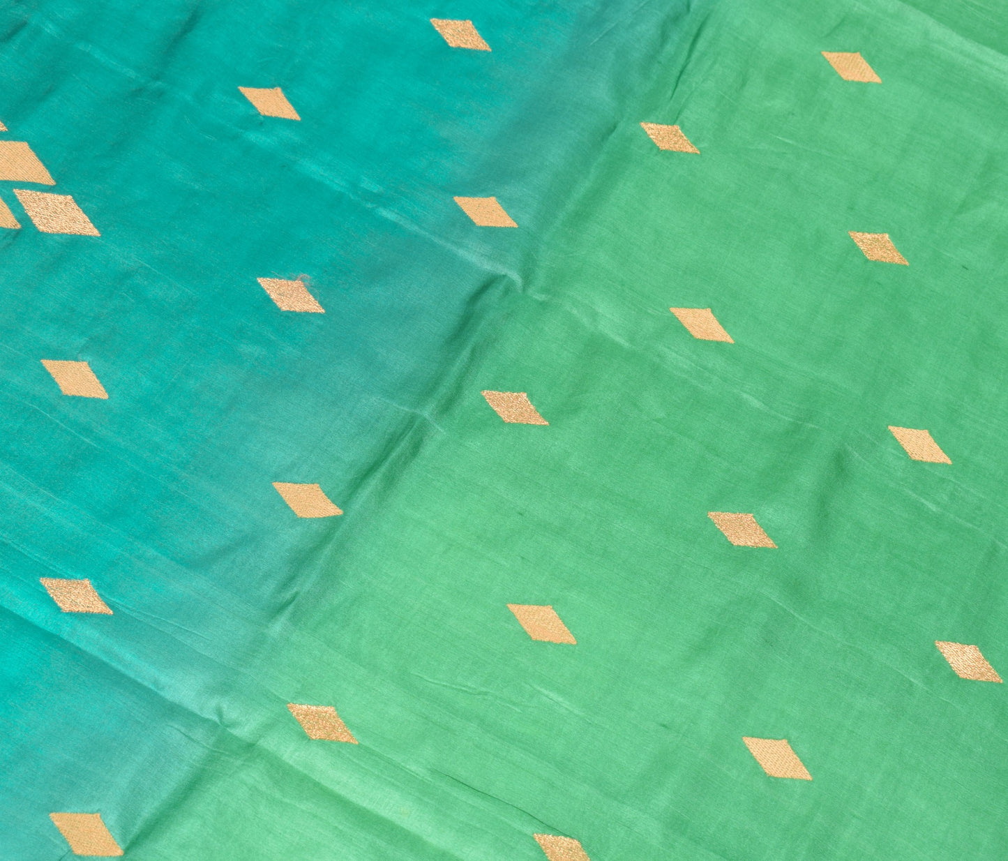 Sushila Vintage Green Blue  Dupatta Pure Tussar Silk Embroidered Soft Long Stole