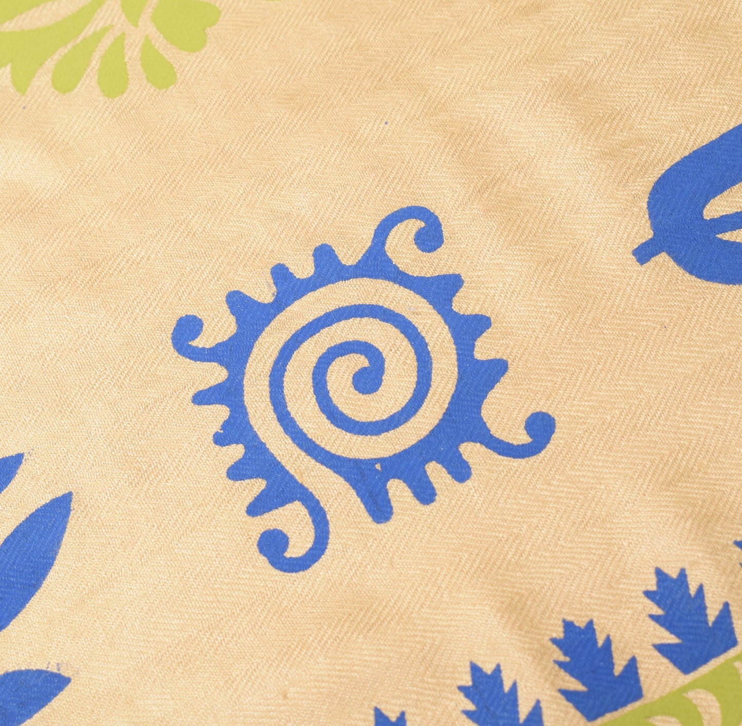 Sushila Vintage Pure Woolen Beige Dupatta Warli Printed Soft Warm LongStole Veil