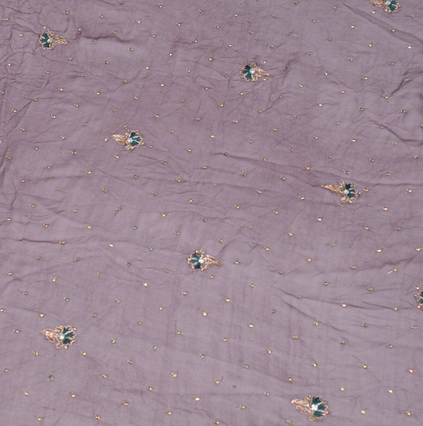 Sushila Vintage 100% Pure Georgette Dupatta Floral Embroidered Wrap Long Stole