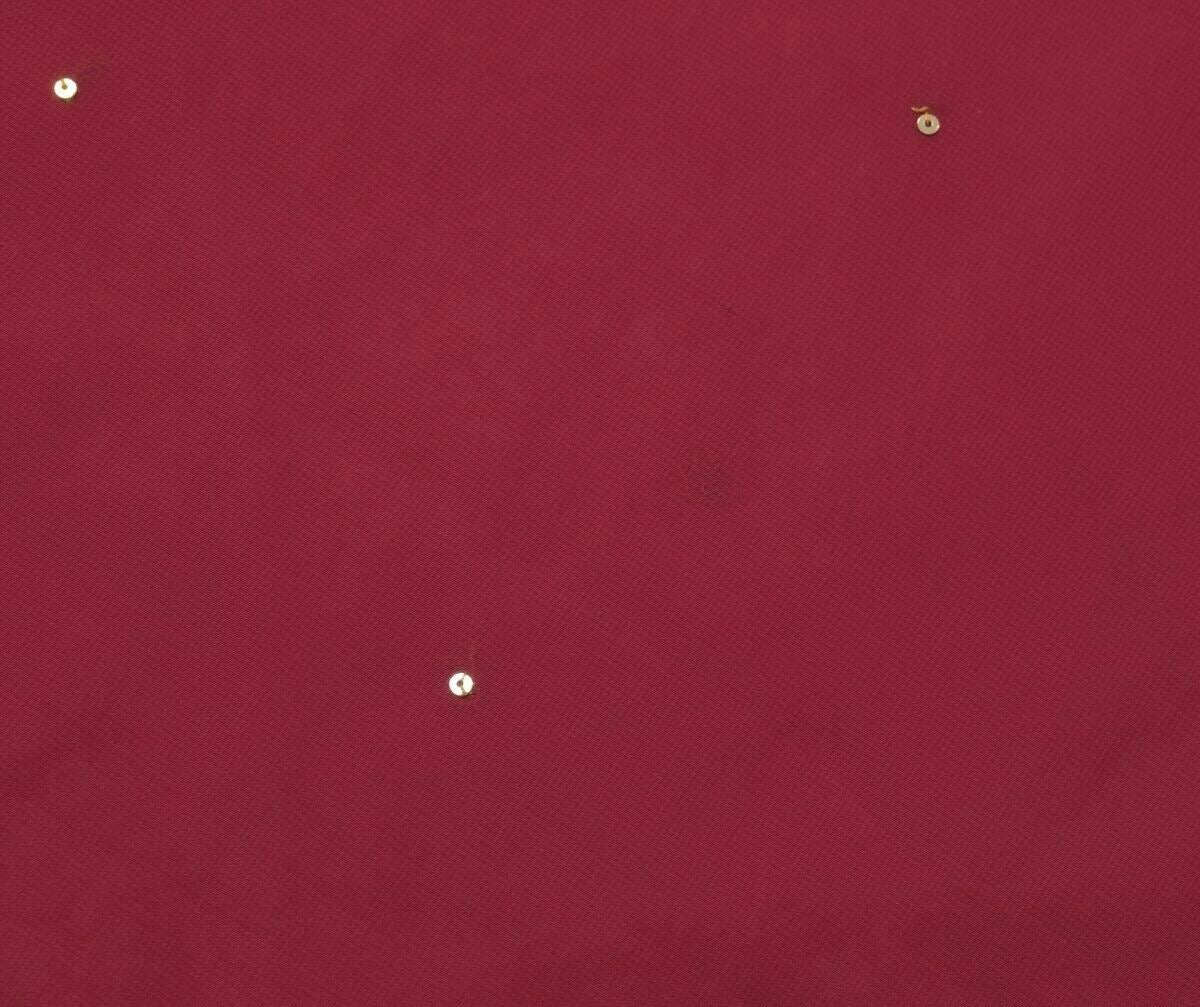 Blend Georgette Silk Vintage Sari Remnant Scrap Fabric for Sewing Craft Magenta