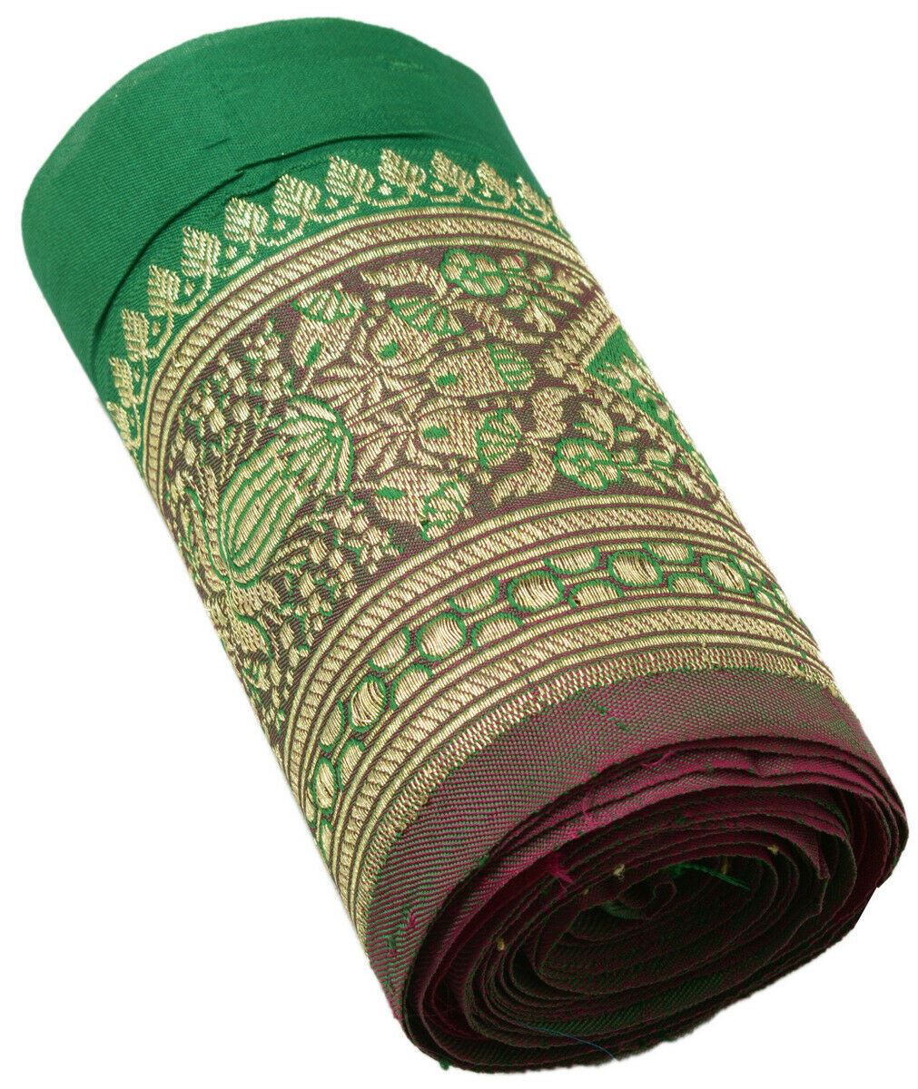 Antique Vintage Saree Border Indian Craft Trim Woven Zari Brocade Banarasi Lace