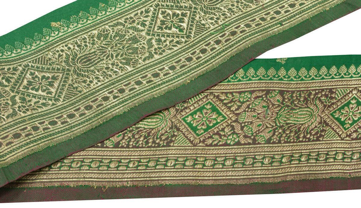 Antique Vintage Saree Border Indian Craft Trim Woven Zari Brocade Banarasi Lace