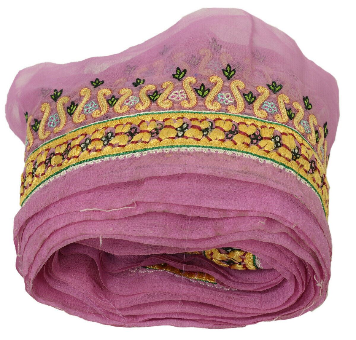 Antique Vintage Saree Border Indian Craft Trim Embroidered Ribbon Lace