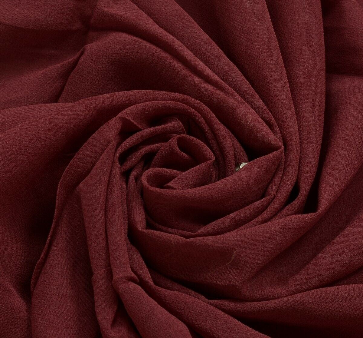 Vtg Saree 100% Pure Georgette Silk Patch Work Scrap Fabric Craft Deep Mauve Sari
