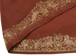 Vintage Sari Border Indian Craft Trim Hand Beaded Embroidered Sewing Ribbon Lace