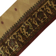 3.5" W Vintage Sari Border Craft Trim Printed Indian Wedding Sewing Ribbon Lace