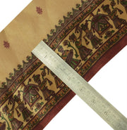 3.5" W Vintage Sari Border Craft Trim Printed Indian Wedding Sewing Ribbon Lace