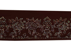 Vintage Sari Border Indian Craft Trim Hand Embroidered Sewing Ribbon Lace