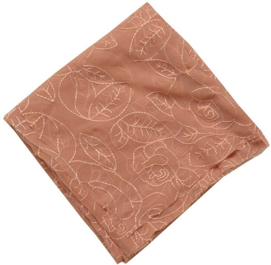 Vintage Saree Multi Purpose Design Fabric Piece for Sew Craft Embroidered Peach