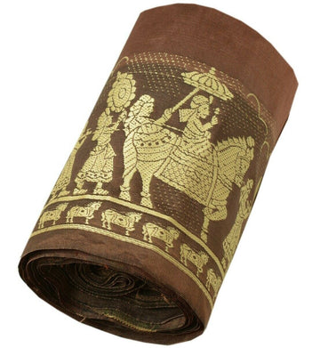 Vintage Sari Border Craft Trim Woven Indian Wedding Pattern Sewing Ribbon Lace