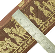 Vintage Sari Border Craft Trim Woven Indian Wedding Pattern Sewing Ribbon Lace