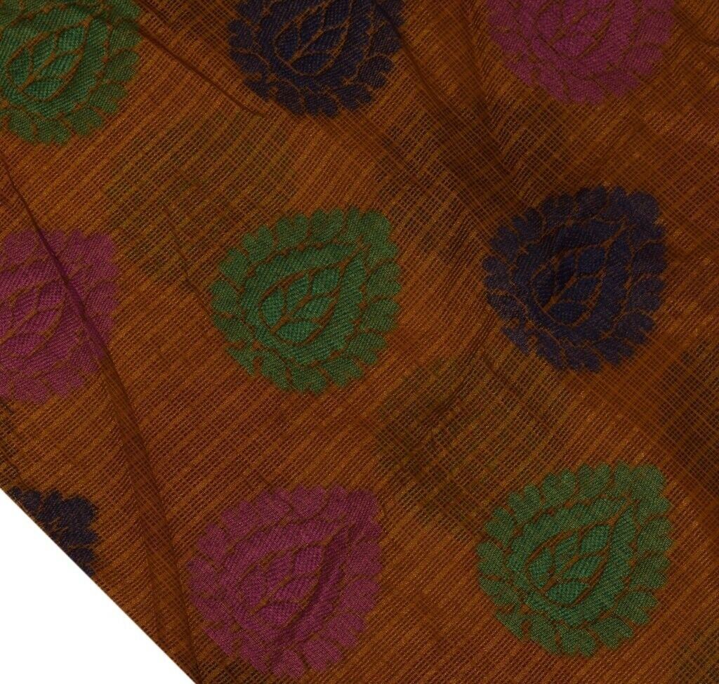 Woven Super Net Vintage Sari Remnant Scrap Fabric for Sewing Craft