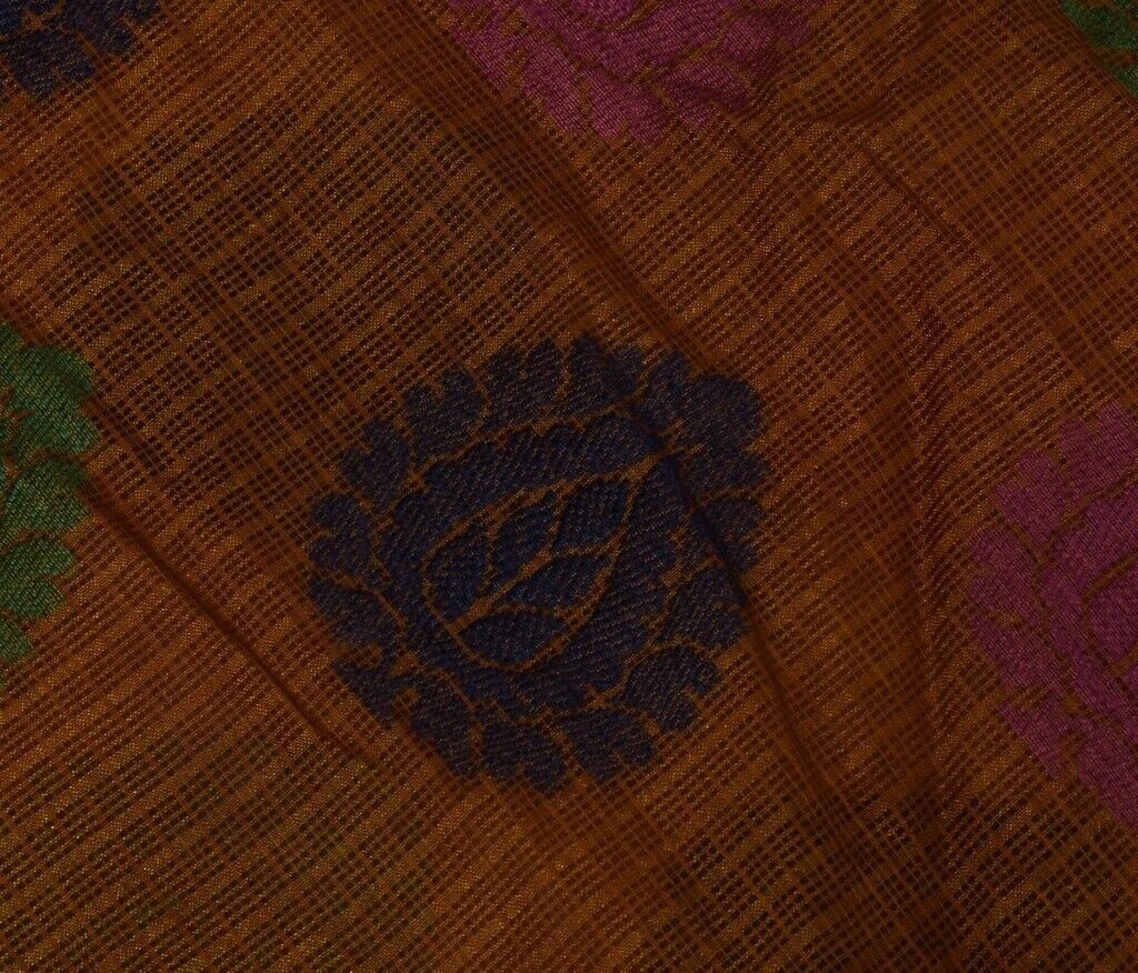 Woven Super Net Vintage Sari Remnant Scrap Fabric for Sewing Craft