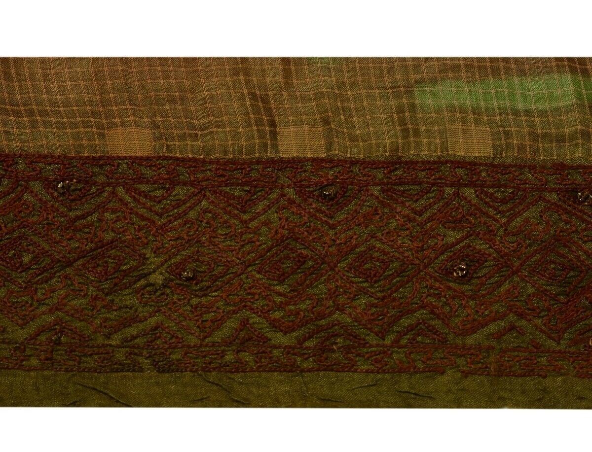 Vintage Saree Border Indian Craft Trim Embroidered Sewing Ribbon Lace