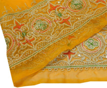4.5" W Vintage Saree Border Indian Craft Trim Embroidered Sewing Ribbon Lace