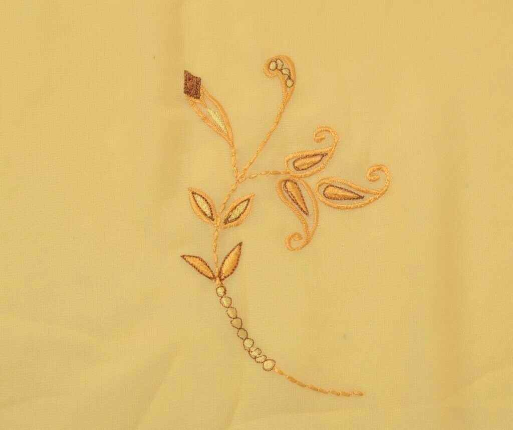 Blend Georgette Silk Vintage Sari Remnant Scrap Fabric for Sewing Craft