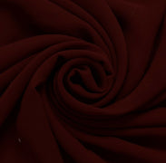 Blend Georgette Vintage Sari Remnant Scrap Fabric for Sewing Craft Maroon