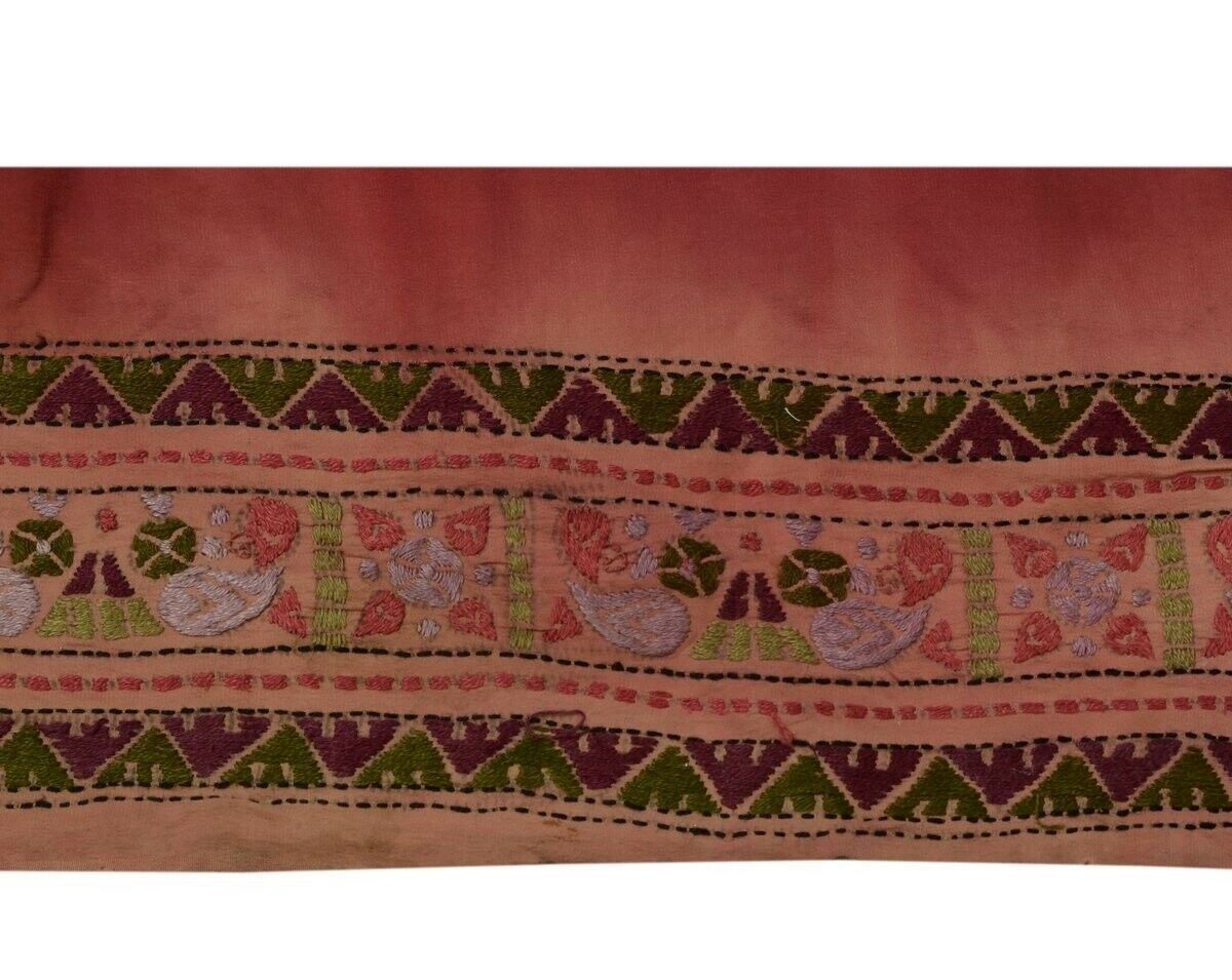 Vintage Saree Border Indian Craft Trim Hand Embroidered Sewing Ribbon Lace