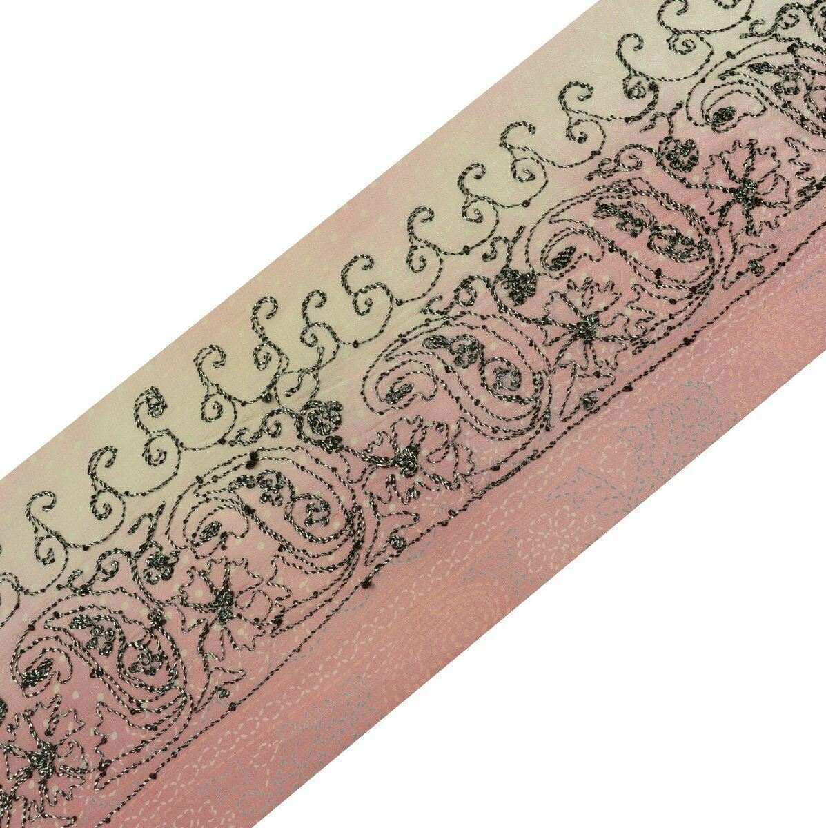 Vintage Saree Border Indian Craft Trim Antique Embroidered Dori Work Lace Ribbon