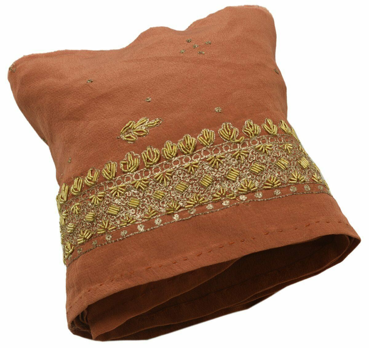Antique Vintage Saree Border Indian Craft Trim Hand Beaded Zardozi Work Ribbon