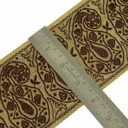 Vintage Saree Border Indian Craft Trim Antique Zari Woven Lace Ribbon Gold