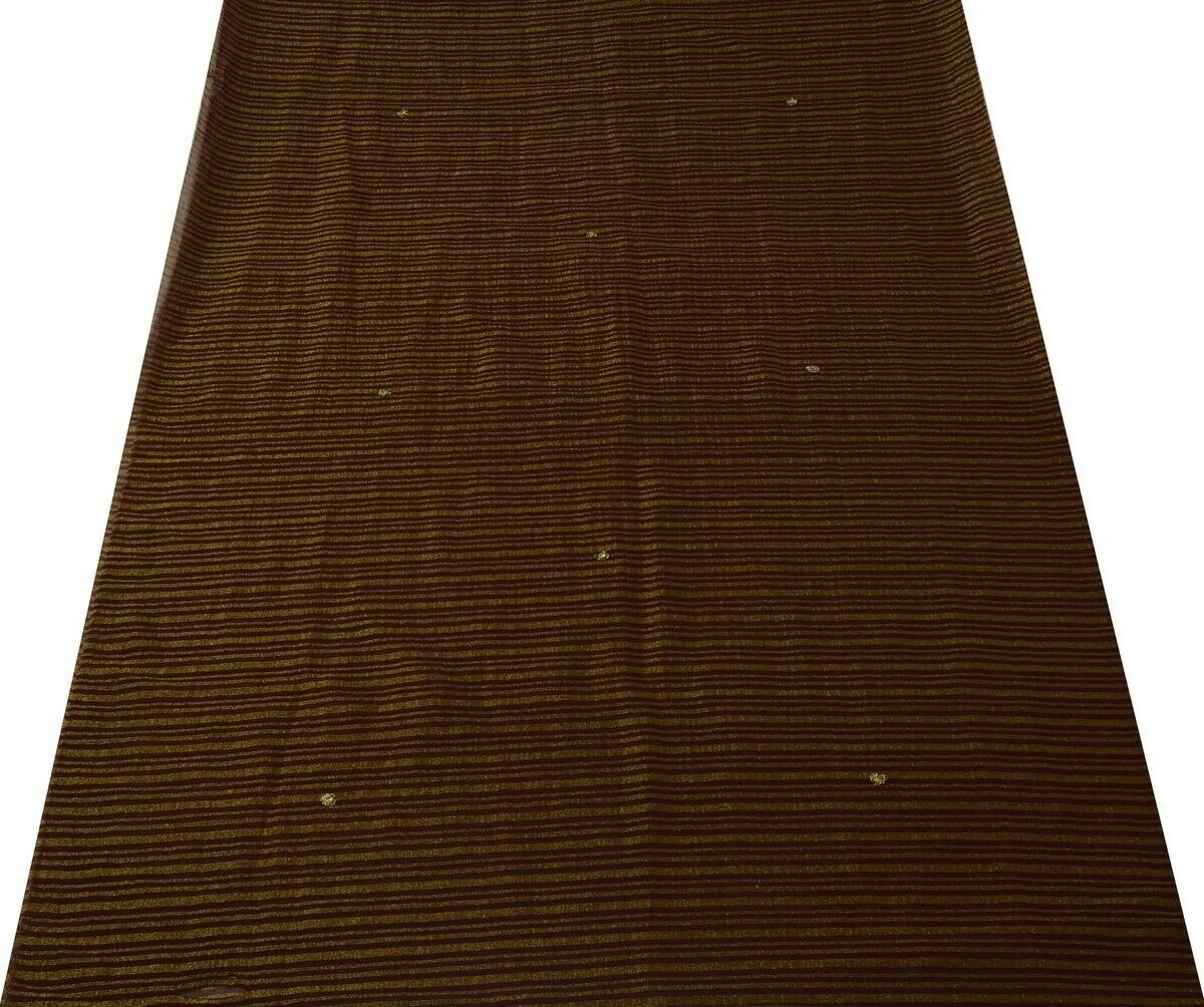 Indian Art Silk Woven Vintage Sari Remnant Scrap Fabric for Sewing Craft Garnet