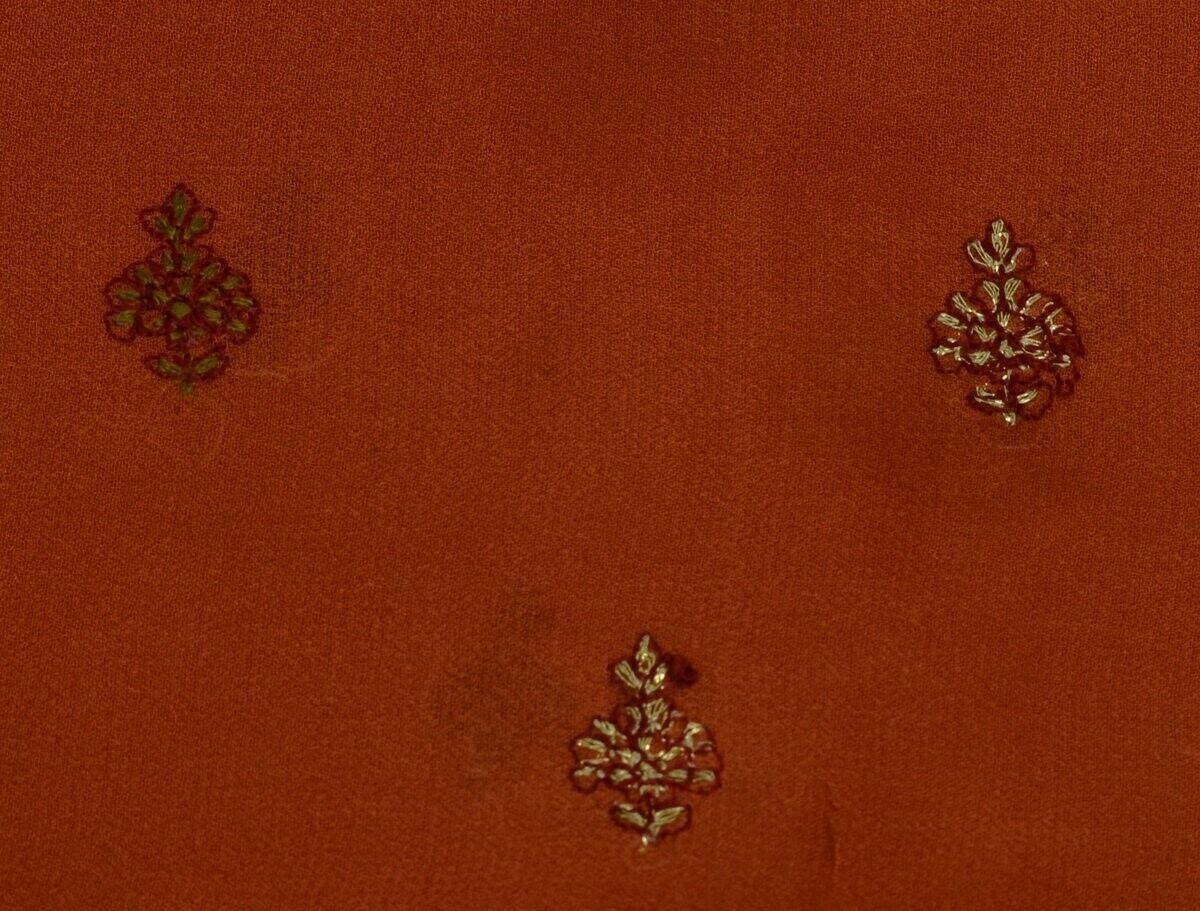 100% Pure Georgette Silk Vintage Sari Remnant Scrap Fabric for Sewing Craft