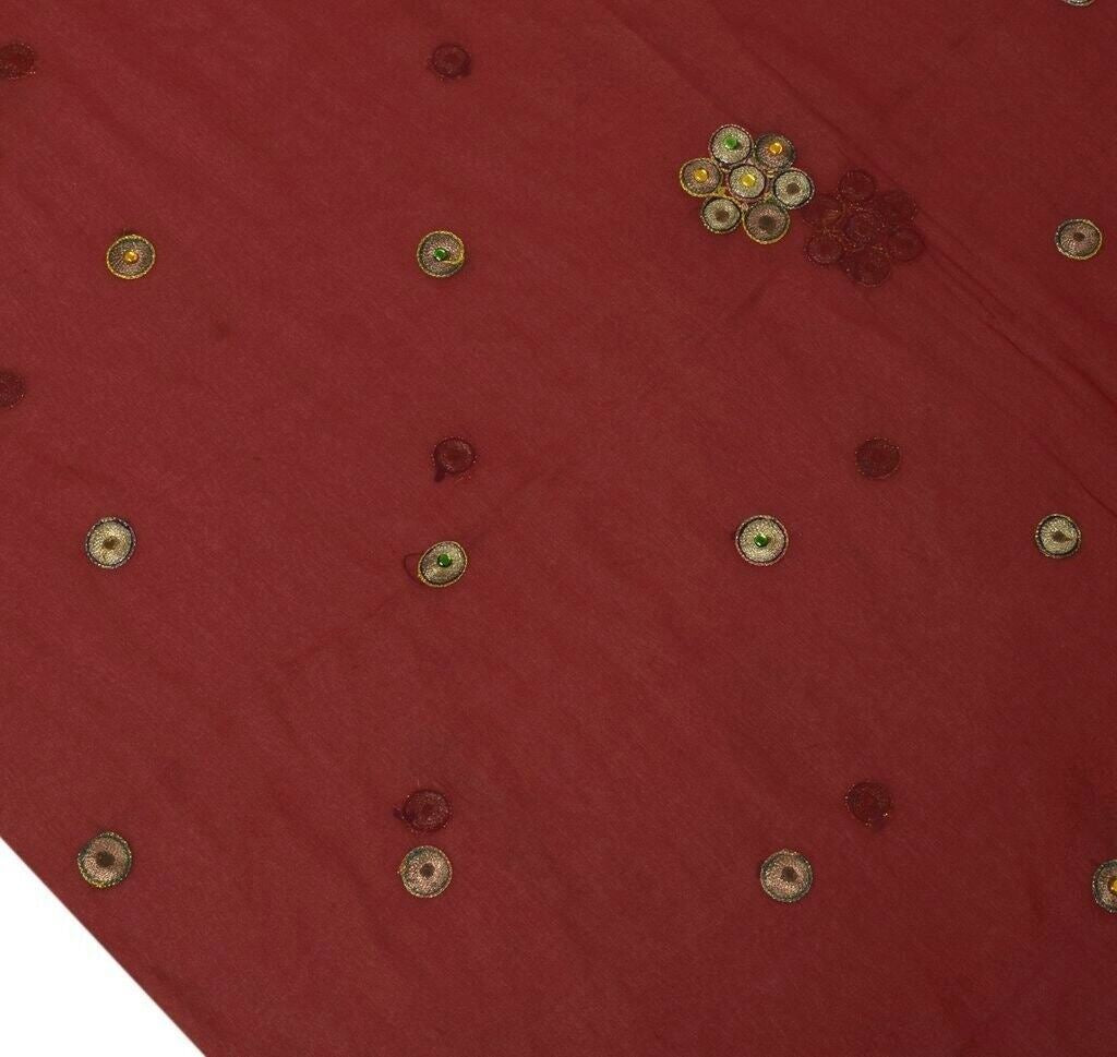 100% Pure Georgette Silk Vintage Sari Remnant Scrap Fabric for Sewing Craft