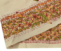Vintage Sari Border Indian Craft Trim Hand Embroidered Sewing Ribbon Lace